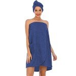 Lightweight Knee-Length Women's Bath Robe Set
