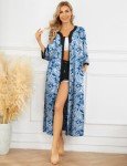 Bloggerlove Women's Long Zip-Up Paisley House Dress