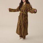 Purple Oversized Fuzzy Fleece Kimono Robe for Women