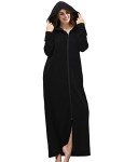 ColorfulLeaf Women's Long Sleeve Hooded Fleece Robe