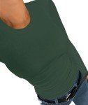 ZAWAPEMIA Womens Crew Neck Long Sleeve Stretchy Slim Fitted T Shirt Casual Trendy Clothing Basic Ribbed Tops S Dark Green