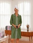 Women's Lightweight Zipper Robe - Soft Housecoat