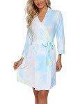 Lightweight Tie Dye Kimono Robe for Women