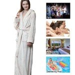 Cozy Beige Flannel Robe for Women