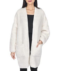 Cozy Cream Borg Bath Robe for Women