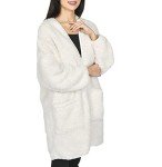 Cozy Cream Borg Bath Robe for Women