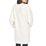 Cozy Cream Borg Bath Robe for Women