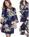 Floral Satin Kimono Robe for Brides and Bridesmaids