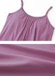 Purple Flowy Cami Tank Top with Shelf Bra