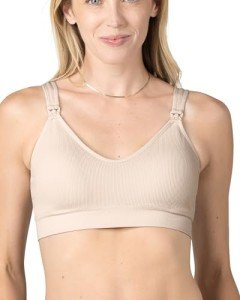 Mia Maternity & Nursing Lounge Bra in Stone