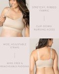 Mia Maternity & Nursing Lounge Bra in Stone