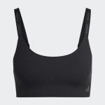 adidas Women's Seamless Lounge Bra - Black/Forge Iron