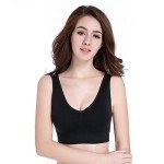Cozy Wireless Lounge Bra with Removable Pads - Black
