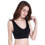 Cozy Wireless Lounge Bra with Removable Pads - Black