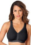 Plus Size Wireless Lounge Bra for Women - Black