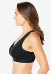 Plus Size Wireless Lounge Bra for Women - Black