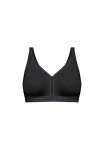 Plus Size Wireless Lounge Bra for Women - Black