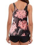 Floral Tankini Set with Boyshorts and Tummy Control