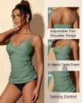 Stylish CORTUBO Women's Tummy Control Tankini Set