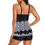 Zando Women's Sexy Tummy Control Tankini Swimsuit