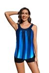 Rekita Women's Flowy Tankini Swimsuit Set