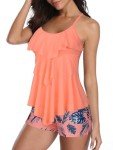 American Trends Women's Two-Piece Tummy Control Tankini