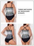 Trendy Two-Piece Strappy Tankini Swimsuit Set