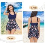 Layered Flounce Tummy Control Tankini Set for Women