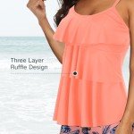 American Trends Women's Two-Piece Tummy Control Tankini