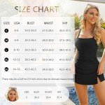 Black Tummy Control Two-Piece Tankini Swimsuit