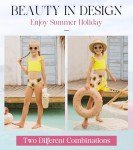 Yellow Sunflower Tankini Set for Girls