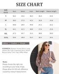 KISSMODA Women Formal Shirts Long Sleeve Fall Tops Crewneck Shirts Office Blouse Daily Tunic Tops Black