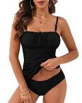 Flomeria Women's Tummy Control Tankini Swimsuit