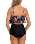 Vozobi Women's Ruffle Tankini Two-Piece Swimsuit Set