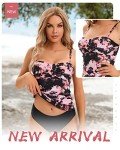 Two-Piece Tummy Control Tankini with Shorts