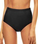 Bellecarrie Women's High Waisted Black Bikini Bottoms