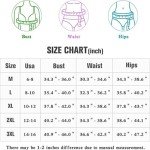 Plus Size Tummy Control Tankini - Blue & White