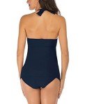 Mingnos Women's Halter Ruching Tankini Swimwear