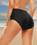 Bellecarrie Women's High Waisted Black Bikini Bottoms