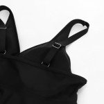 Hanna Nikole Plus Size Black Tankini Set