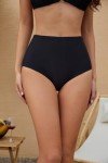 High Waist Retro Black Bikini Swim Bottoms