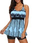 Plus Size Tankini Swimsuit with Tummy Control