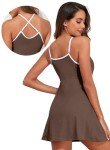Ribbed Tummy Control One Piece Swimwear for Women