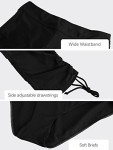Women's Mid-Waisted Black Boardshorts Swim Capris 2XL