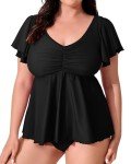 Plus Size Ruffle Tankini Swimsuit for Women