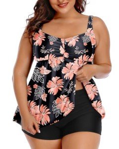 Aqua Eve Women's Plus Size Tankini with Shorts