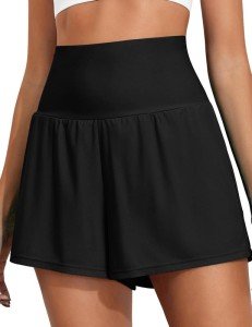 High Waisted Tummy Control Swim Shorts for Women