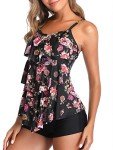 Summer Mae Women's Floral Print Tankini Set 2XL