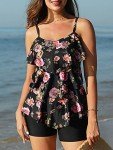 Summer Mae Women's Floral Print Tankini Set 2XL