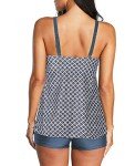 Century Star Women's Tummy Control Tankini - Gray 2XL